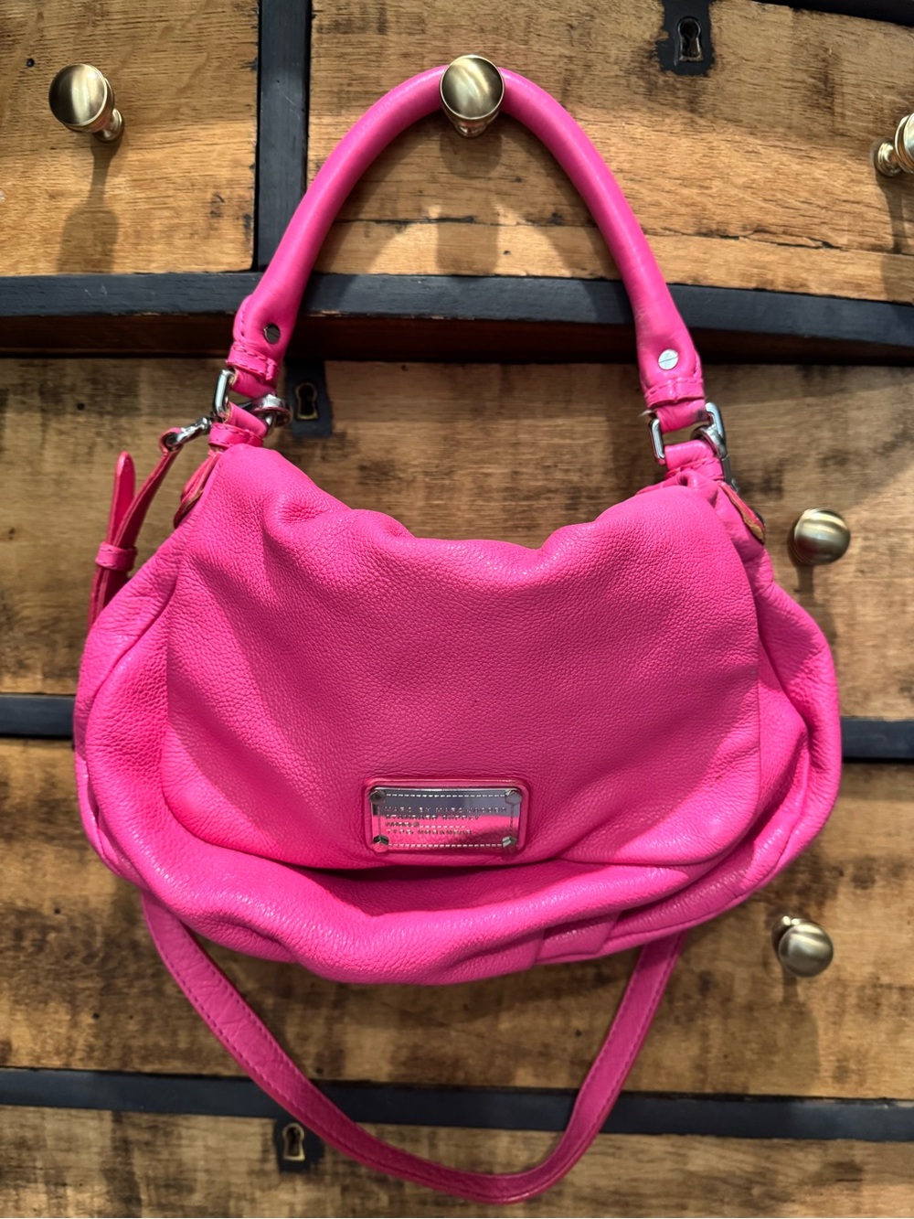 Marc by Marc Jacob’s Pink Women’s Shoulder Bag with Branded Liner